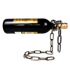 Suspension Iron Chain Wine Bottle Holder