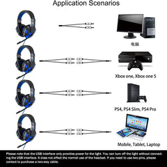 Gaming Headphones with Light Up Feature