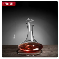Handmade Crystal Red Wine Decanter 1000ML with Pourer